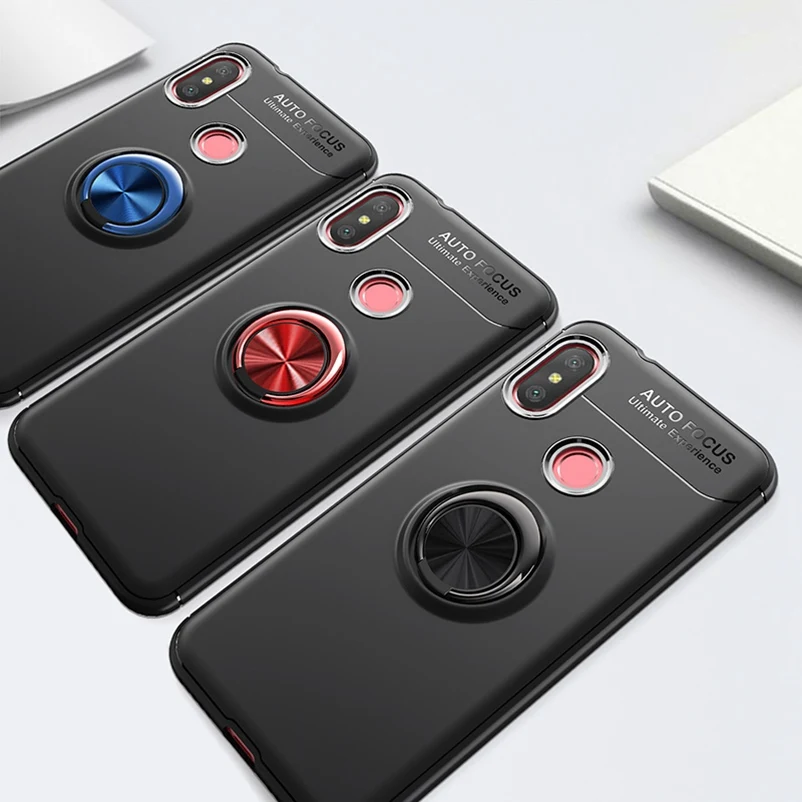 Чехол для Xiaomi Mi A3 8 A2 Lite A1 9t 9 SE 6 Play Max 3 2 чехол с кольцом автомобильного держателя Redmi
