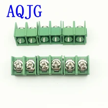 Especial por atacado novo mg/KF7.62-2P 3pin terminal conector 7.62mm pino passo splicing 100 jogos/lotes preto verde