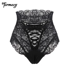 Amazing Sexy Panties Women High Waist Lace Thongs and G Strings Underwear Ladies Hollow Out Underpants