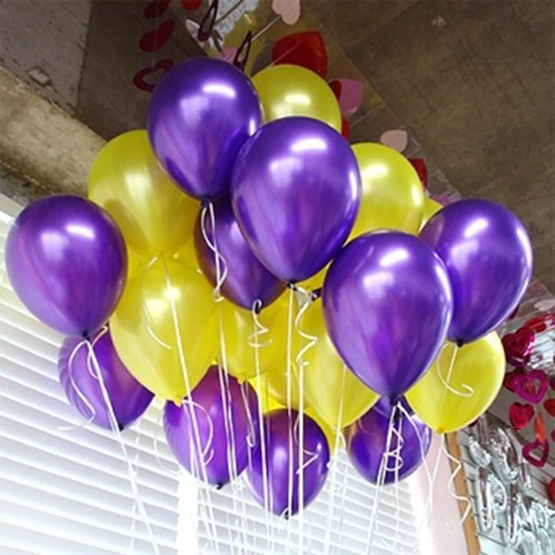 Globos de perlas 20 Unid pulgadas 10 grueso 2,2G Globos de cumpleaños decoraciones Globos de boda Rosa Blanco púrpura fiesta al por mayor