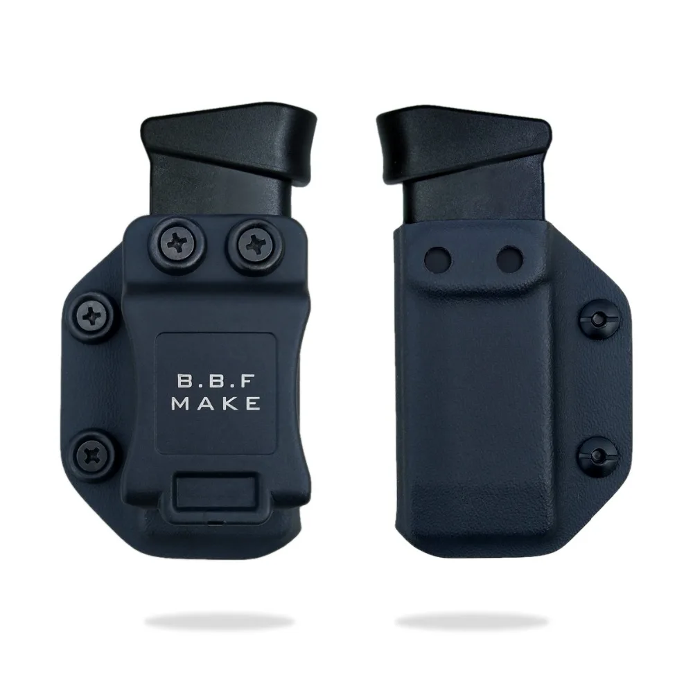 B.B.F Make IWB/OWB KYDEX сумка для запасного магазина подходит: Glock 43 подсумок для журналов Пистолет Чехол для внутренней или внешней переноски