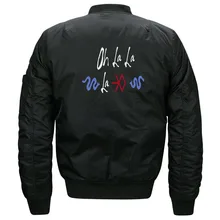 Корейский мальчик группа EXO Oh La Графический Бомбер куртка для женщин и мужчин милые Kpop вентиляторы Стеганый бомбер куртка s плюс размер S-5XL