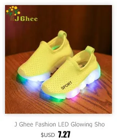 J Ghee Fashion LED Light Stars Kids Shoes For Baby Boy Girl Children's Casual Sneakers Boys Girls Soft Anti-slip Sports Shoes