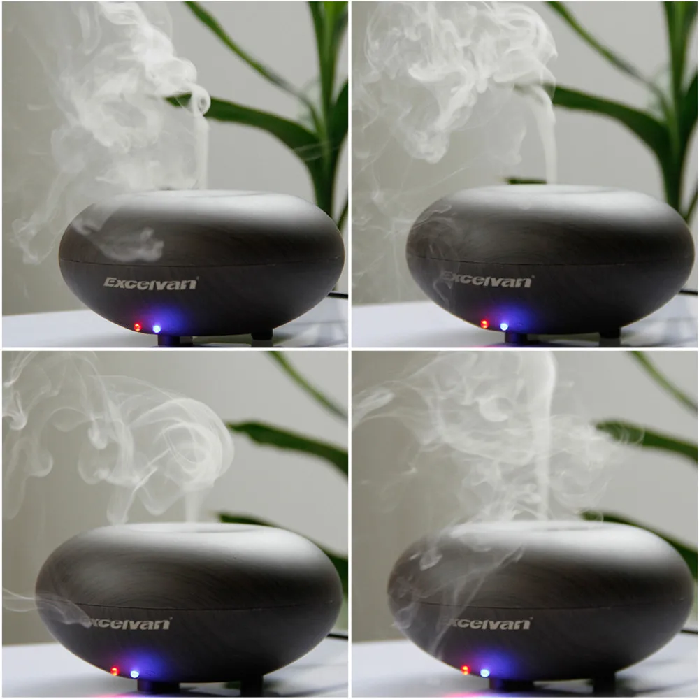 Excelvan Best-Selling Aroma Diffuser Ultrasonic Humidifier Air Mist Aromatherapy Purifier Dark Woodgrain GX-03K 0