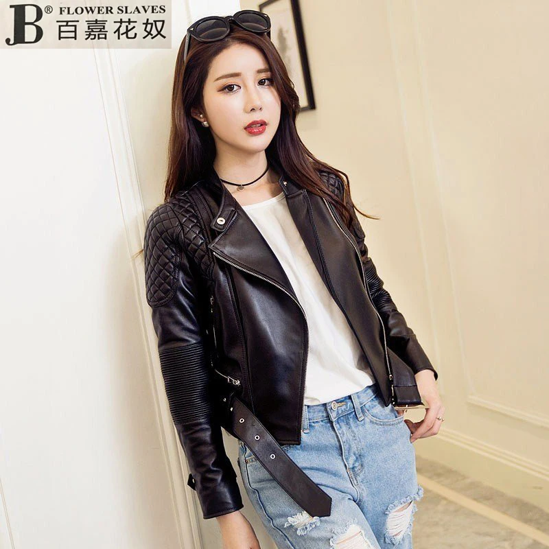 Factory 2017 New Genuine Leather Jacket Women Leather Jacket Real