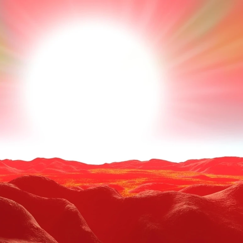 A nova seen from a hypothetical and doomed planet Poster Print (32 x 24)