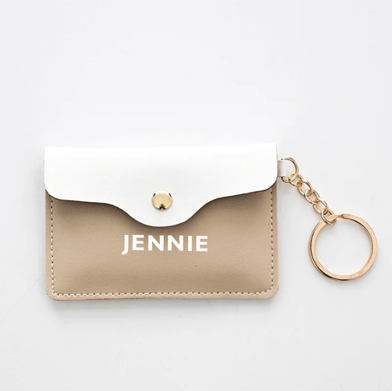

New arrival blackpink Cute keychain Mini purse new kpop lisa rose letter bag Coin pocket kawaii wallet small bag