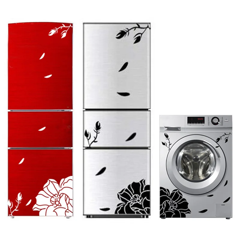 

Flower Wall Stickers Furnishings Refrigerator Washing Machine Sticker Living Room Decoration Wall Sticker Home Decor Car Sticker