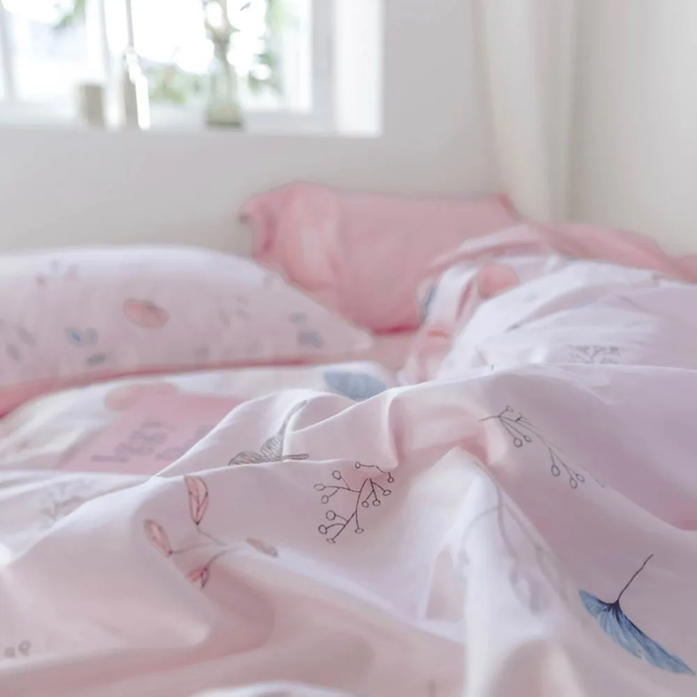 2019 мультфильм Жираф горошек серый Bedlinens Твин Полный queen набор пододеяльников для пуховых одеял комплект постельные принадлежности из