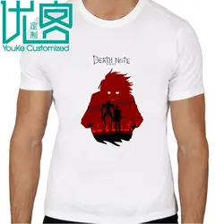 Футболка с надписью «Death Note L» в стиле хип-хоп, новый оригинальный дизайн, футболка, крутая модная мужская футболка, цвет