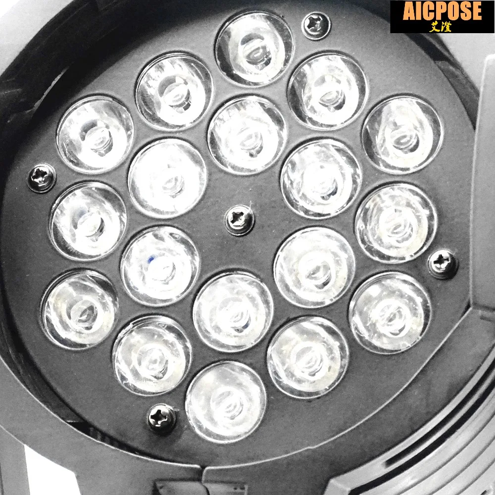 Projetor com Dmx512 Escravo do Laser Luzes de para de para Festa 10 Unidades e lotes 18x3 w Aluminu Levou Estágio Luz Par Rgb Mestre dj Equipamentos Festa 23 stage light rgb