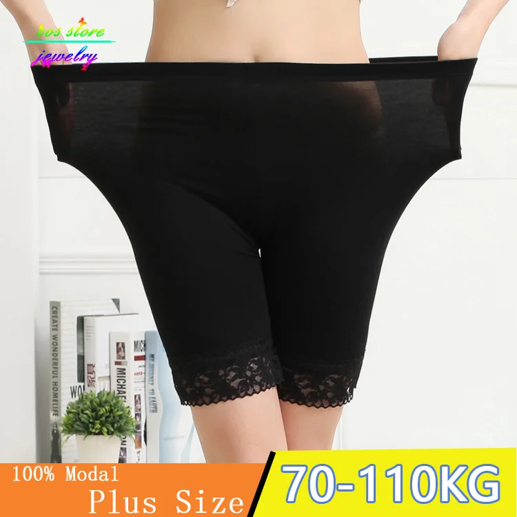 

Plus Size ! XXXL Size ! 100% Modal Lace Women Underwear Large Ladies Pants Femme Safety Short Pants Panties