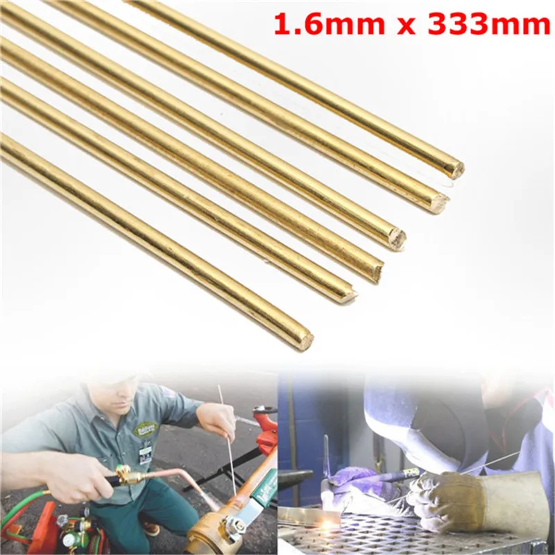 6pcs/set Brass HS221 Welding Rods 1.6mm x 333mm Platinum Jewelry