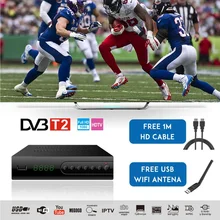 LEORY HDMI спутниковый ТВ приемник тюнер Dvb T2 Wifi Full-HD 1080P Dvb-t2 тюнер ТВ коробка Dvbt2 с антенной