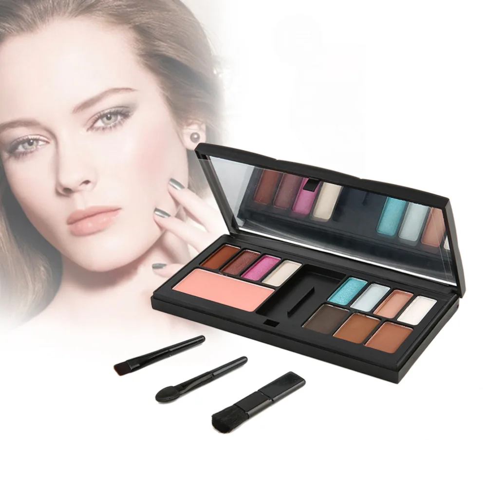 High Quality Professional Cosmetics 12 Colors Eyeshadow Blush Palette Makeup Contouringin Eye