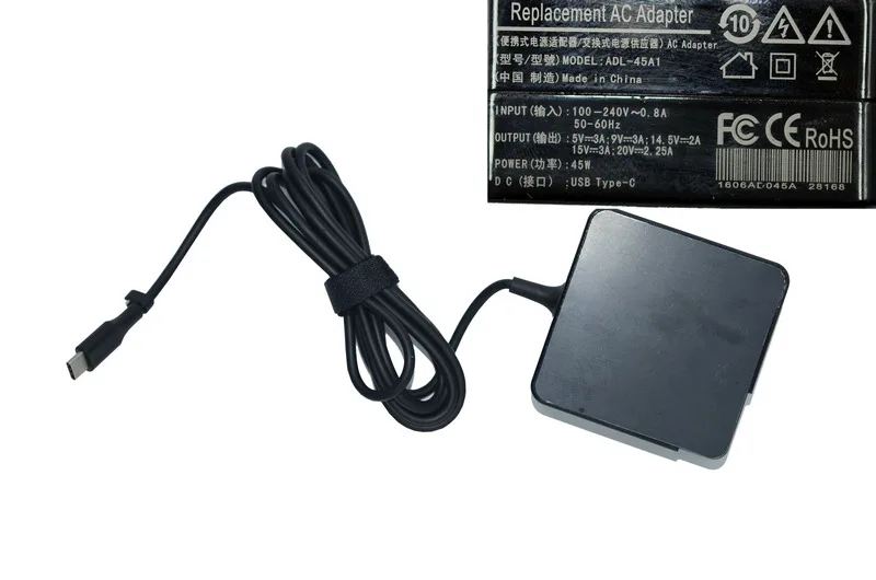JIGU 45 Вт 5 В 3A 9 В 3A 14,5 в 2A 15 в 3A 12 В 3A 20 в 2.25A адаптер для acer/hp/huawei/lenovo/apple/xiaomi/sony USB-C type-c устройства
