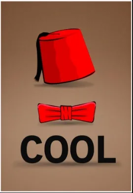 Fez and Bowtie Cool Doctor Who Sci-Fi ТВ Ретро Винтажный Классический постер Холст Живопись
