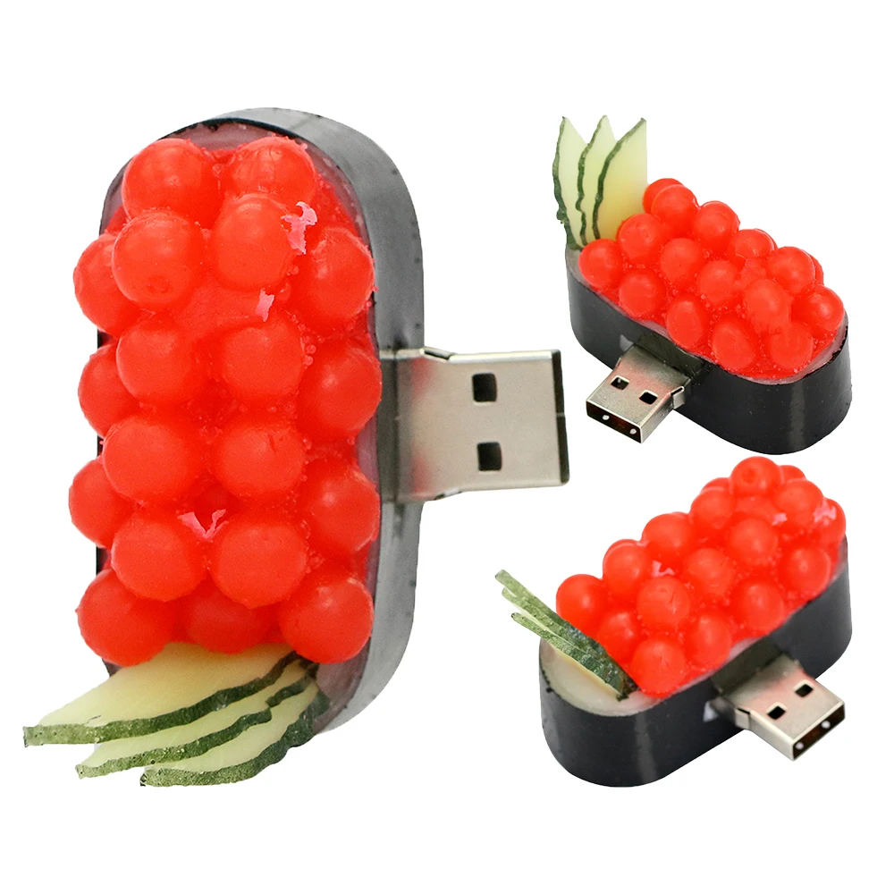 Флешки мультфильм Корейский суши гамбургер Еда USB флешка накопитель 4ГБ 8ГБ 16ГБ 32ГБ 64ГБ USB 2,0 Flash Memory Stick подарки