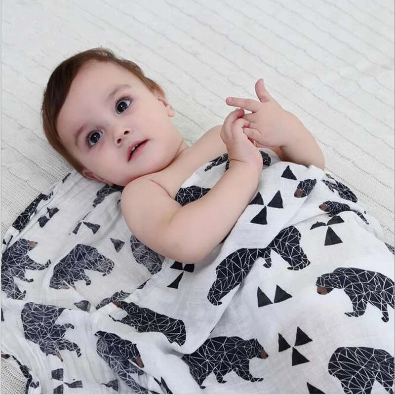 

Sams As Aden Anais 100% Muslin Baby Blanket Swaddle Baby Blankets Newborn Organic Cotton Multifunctional Bedding Towel 120x120cm