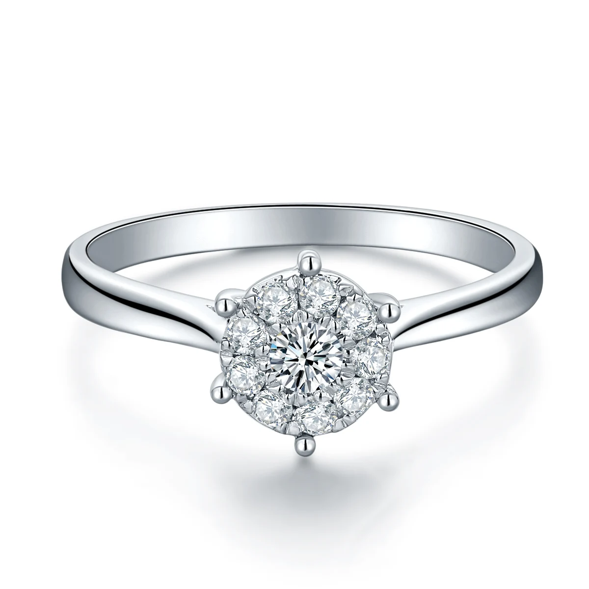 

1 Carat Couple Ring Diamond 18K Platinum Gold Wedding Marriage Diamond Ring Men And Women Wedding Ring Genuine