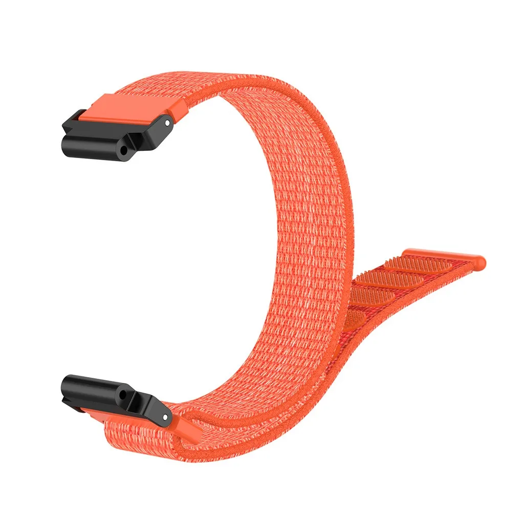 OR Замена тканый нейлоновый ремешок для наручных часов Garmin Forerunner 220 230 235 630 620 735 дышащая регулируемая застежка петля ремешок для часов 508#2 - Цвет: OR