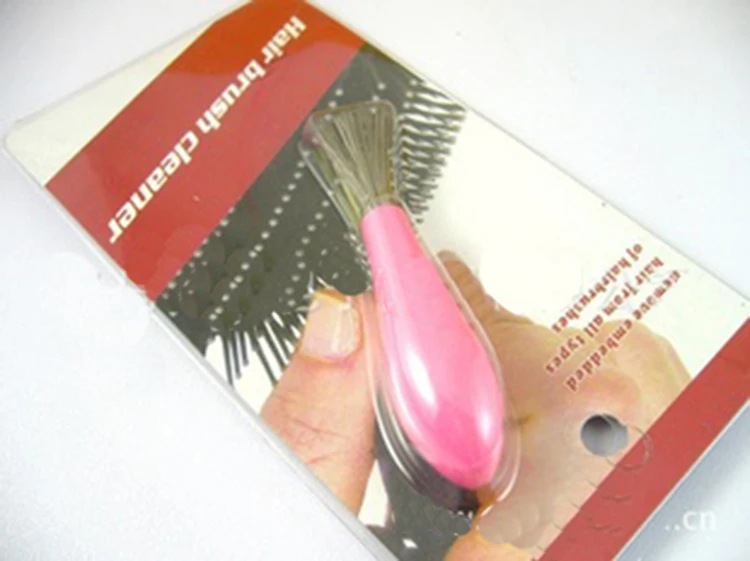 Горячая Расческа Щетка для волос Очиститель для чистки встроенный пластиковый очиститель расчески инструмент цвет случайного выбора