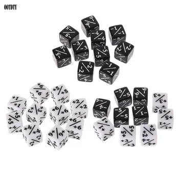 

10Pcs Math Fraction Dices Dies Six Sided D6 For Kids Children Number Learning Dice Set Funny Toys