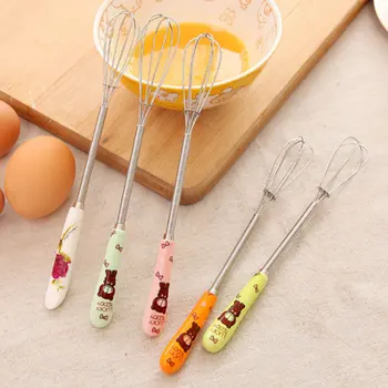 

Mini Egg Beating Tool Stainless Steel & Ceramic Baking Pastry Tools Mixer Stirrer Home Equ Kitchen Tool Cute For Children DIY