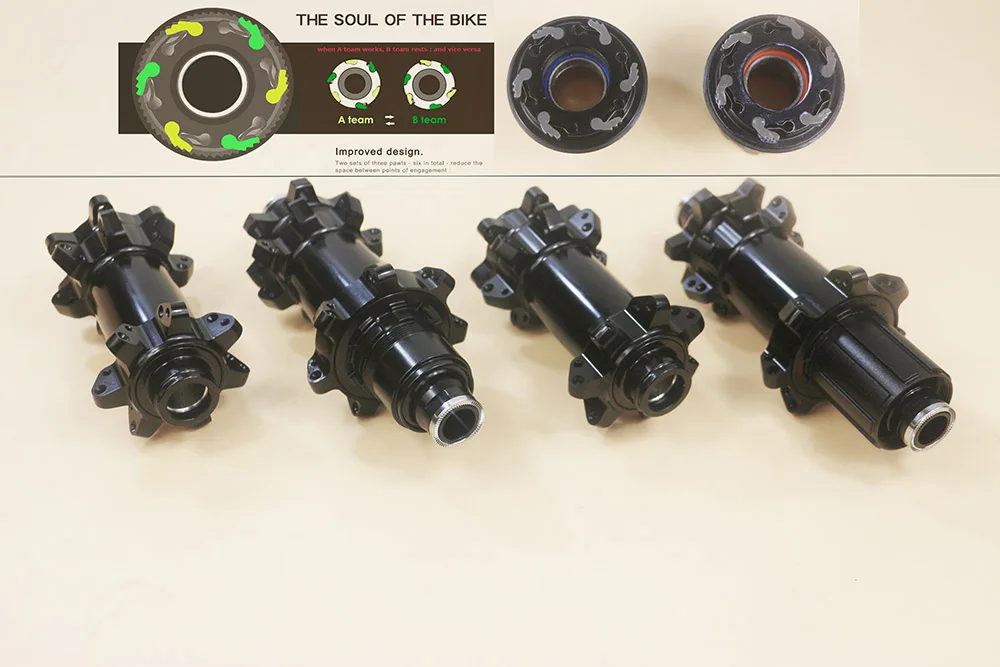 Buy 6 Pawls 60 teeth MTB BOOST light bike hubs SKY