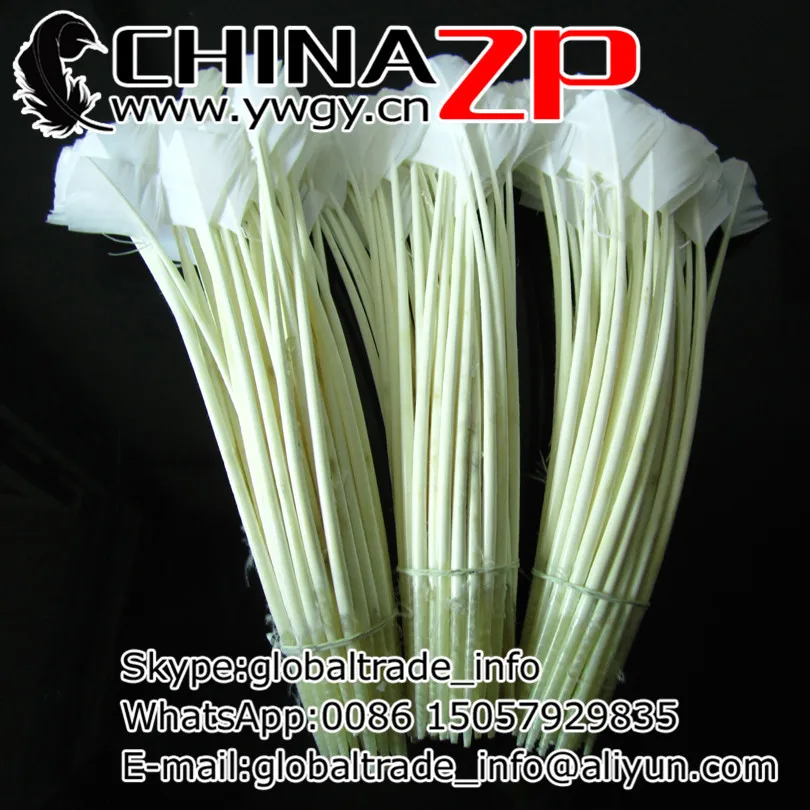 Завод CHINAZP 50 шт./лот отбеленные белые перья ручной работы в форме индейки|quill
