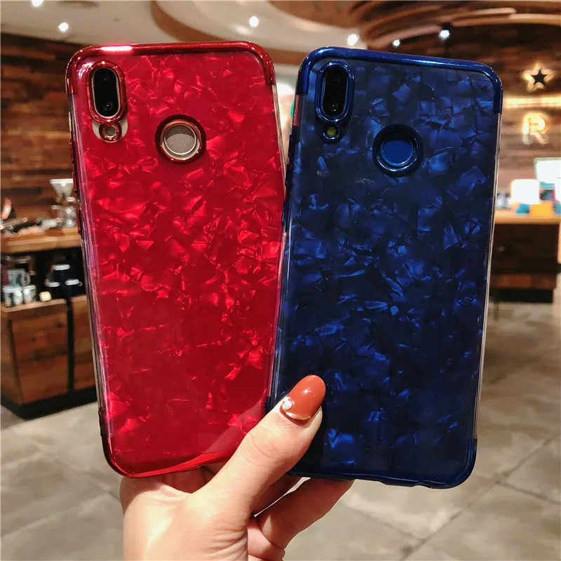 

Glitter Bling Marble Phone Case For Huawei P20 Pro P10 P9 P8 Mate 10 Lite Nova 3 2 Honor 9 7X 7C Y6 Y7 Prime Y9 2018 TPU Cover