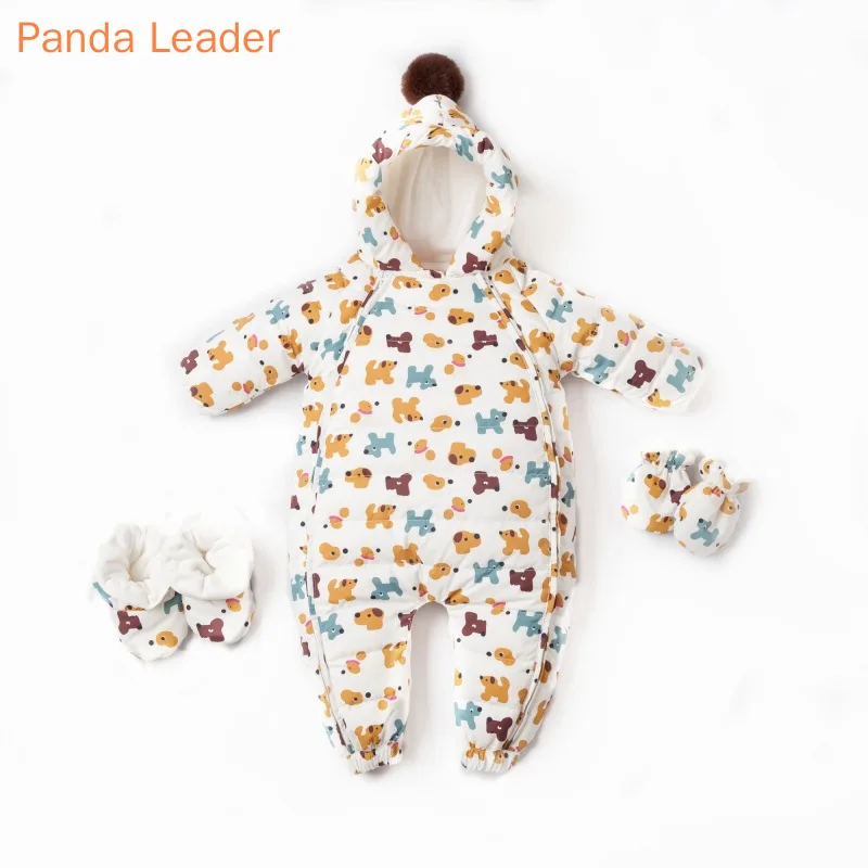 

Baby Rompers 90% Duck Down Thicken Hooded Warm Baby Clothes Baby Boy Jumpsuit Infant Girl Snowsuit Outwear For Winter Russian