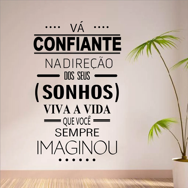 Dreams the life wall decal