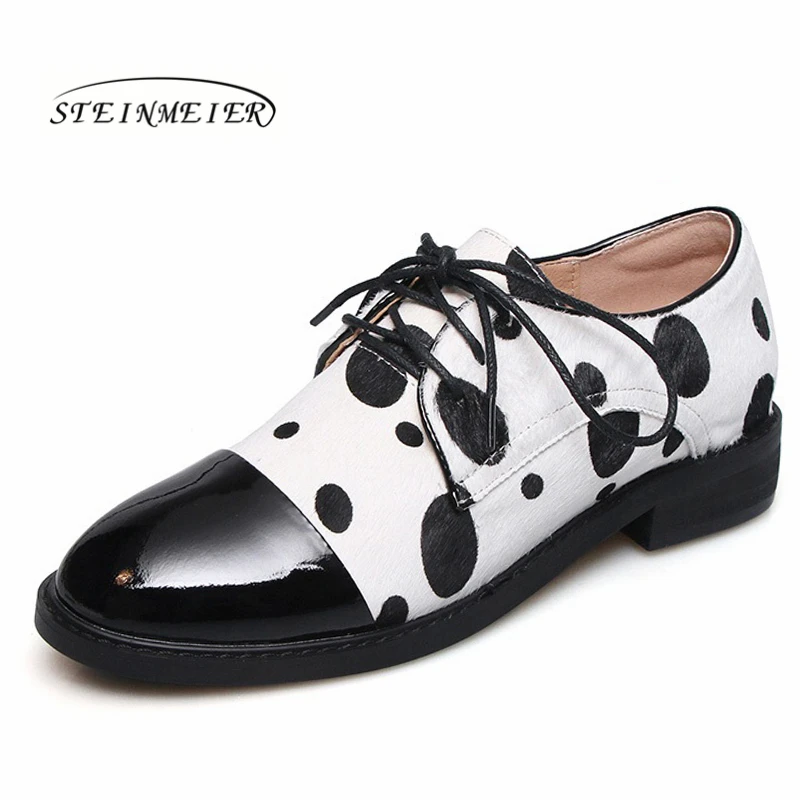 

Women flats summer spring single oxford shoes 2019 genuine leather flat heels fashion shoes for woman brogues laces up shoes