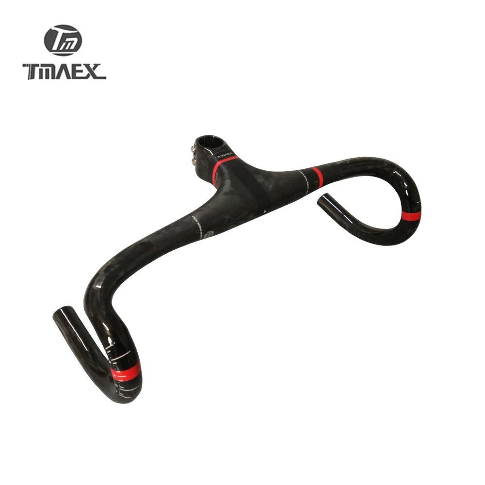 TMAEX PRO супер светильник Full Carbon Интегрированный руль для шоссейного велосипеда