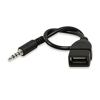 

3.5mm Male AUX Audio Plug Jack to USB 2.0 Female Converter Cable Cord