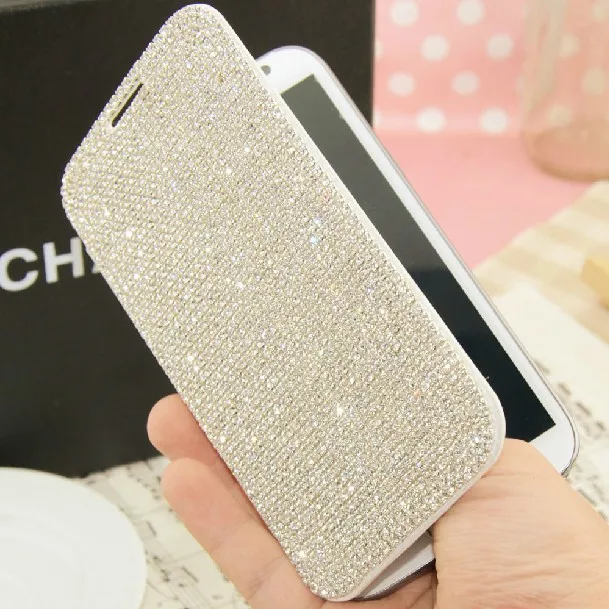 Luxury Bling Diamond Wallet Flip Leather Case For iPhone X 8 7 6S Plus 5S Samsung