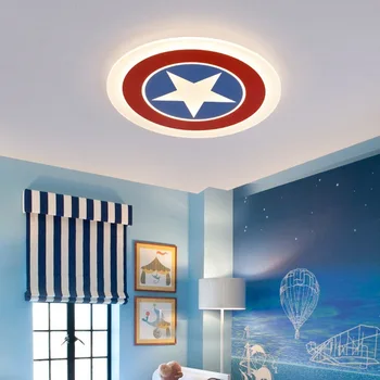 

Captain America LED Ceiling Light Kids Child Lamps for bedoom study room acrylic lamp lamparas de techo abajur light fixtures