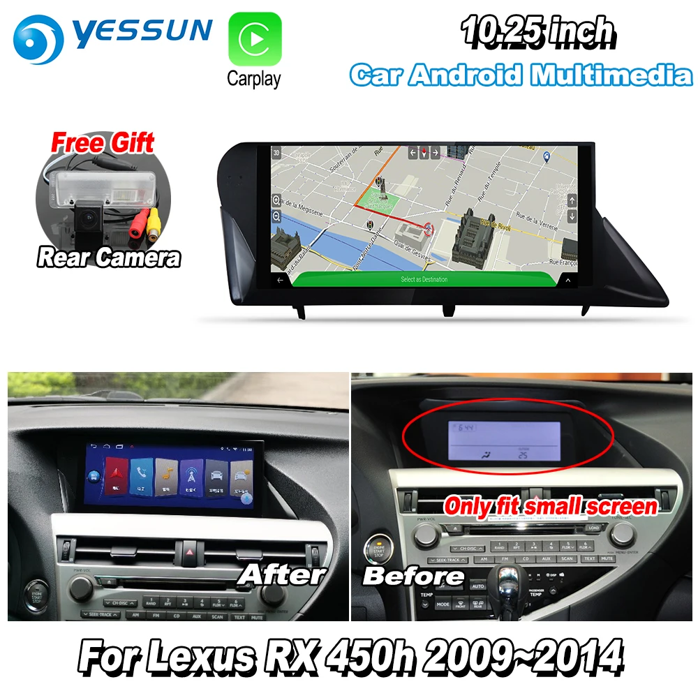 Для Lexus RX450h RX 450h 2009 2010 2011~ AL10 автомобиля Android мультимедиа Carplay gps навигацию по картам плеер радио, Wi-Fi, DVD проигрыватель компакт-дисков