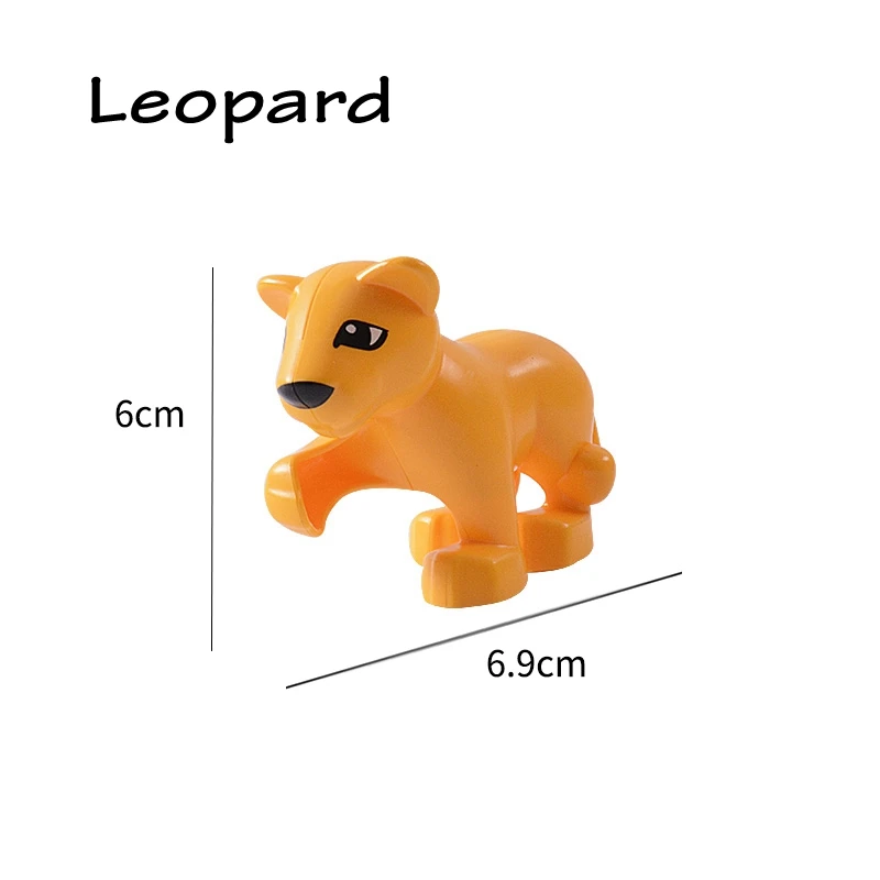 Big Size Whales Animals Zoo Sheep Monkey Dog Beer Rabbit Bird Building Blocks Toys for Children Compatible Big Size Toys Figures 28