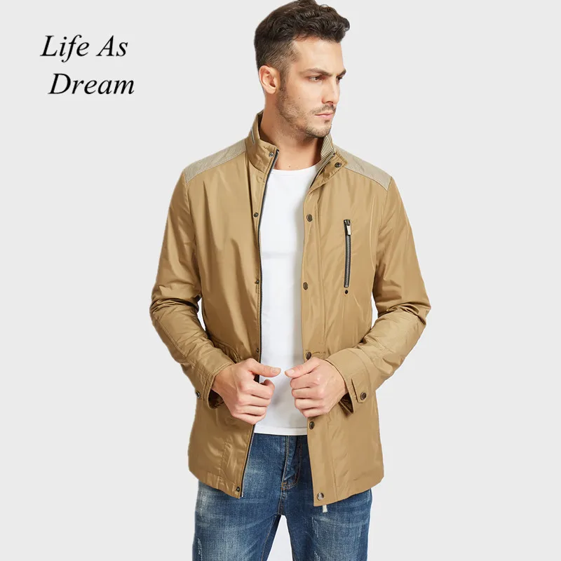 2019 Fashion Spring Men's Jackets Solid Coats Male Casual