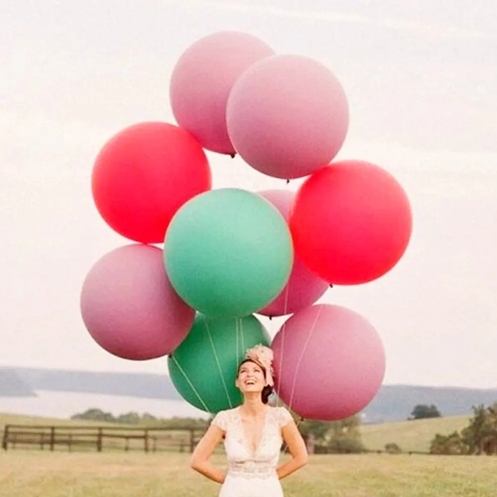 Большой воздушный шар 36 дюймов круглый латексный гигантский шар большие плотные воздушные шары для фотосессии/дня рождения/Фестиваль/События/Карнавал Украшения