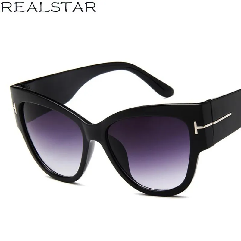 REALSTAR Cat Eye Cheap Sunglasses Women 2018 Fashion Eyewear Womens Luxury Italy Brand Designer ...