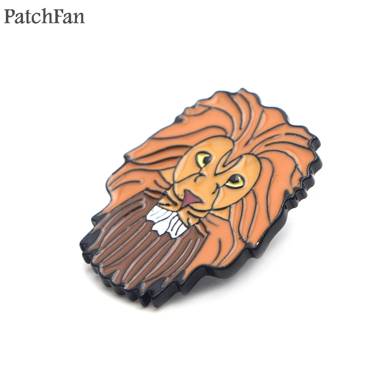 Patchfan Lion kings PUMBAA цинк галстук мультфильм забавные булавки рюкзак одежда броши для мужчин и женщин украшение на шляпку для значков медалей A1843