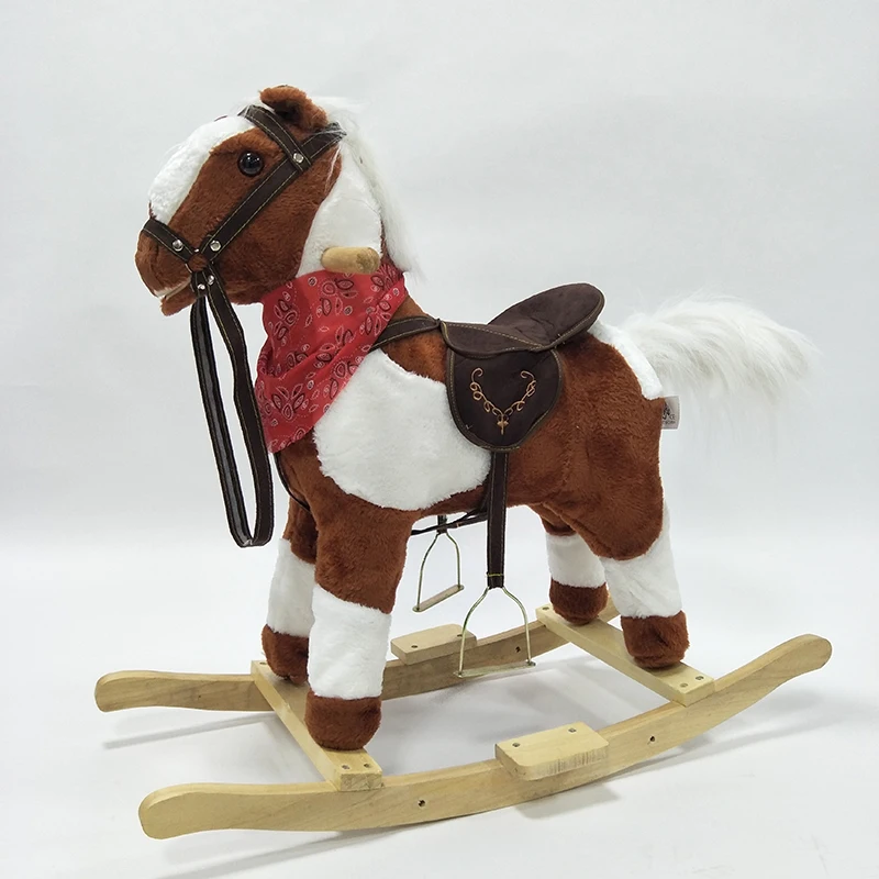 New Styles Outdoor Indoor Wooden Ride on Animal Horse Toys Amusement