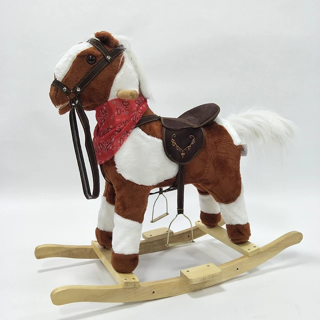 New Styles Outdoor Indoor Wooden Ride on Animal Horse Toys Amusement