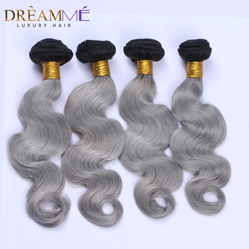 1b green human hair extension (5)