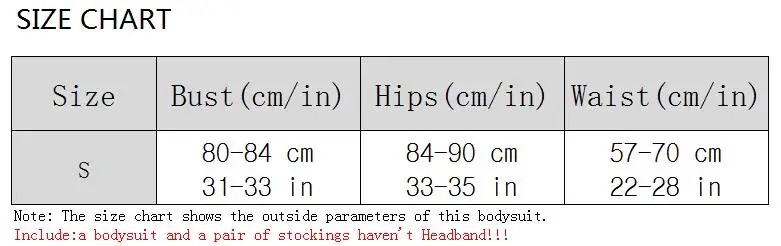 Elastic Headband Size Chart