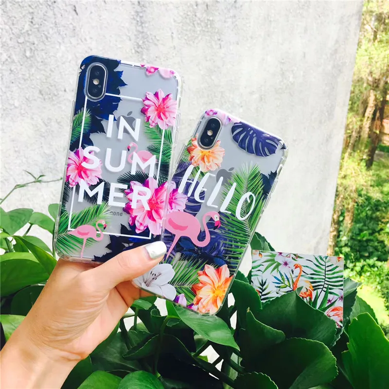 Soft Case For iPhone 6 6S Plus 7 8 X XS MAX XR Flamingo Rainbow Unicorn Sheep Zebra Flowers Silicone Cover |