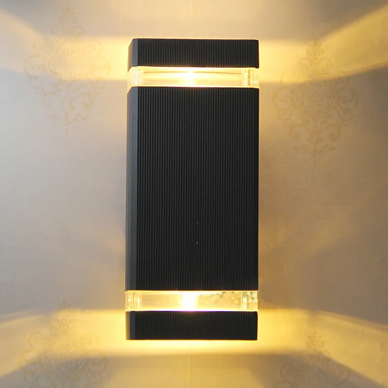 

10pcs/lot LED Waterproof Outdoor Modern Wall Light Mounted 8W IP65 Aluminum Wall Lamp Modern 2*4W led wall light ac85-265v